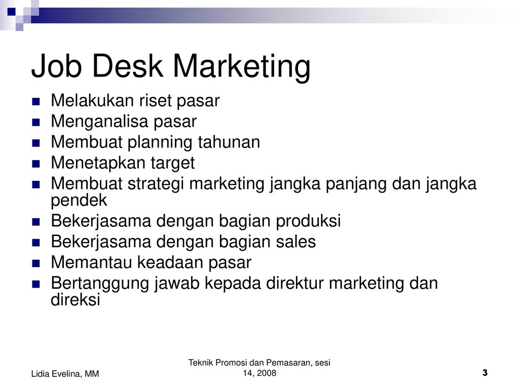 Detail Contoh Job Description Marketing Nomer 36