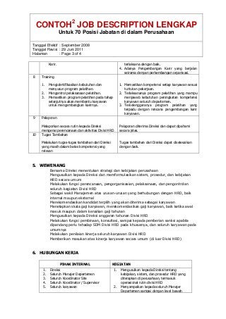 Detail Contoh Job Description Sederhana Nomer 2