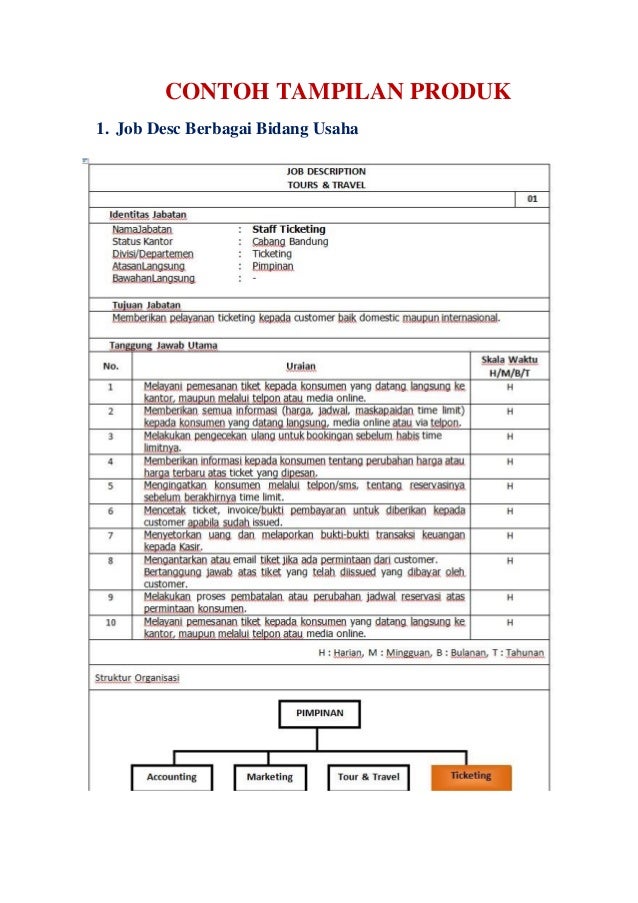 Detail Contoh Job Description Sederhana Nomer 16