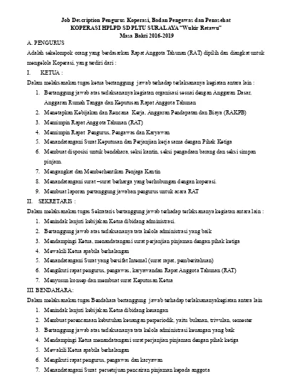 Detail Contoh Job Description Sederhana Nomer 23