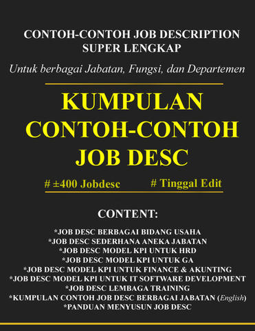 Detail Contoh Job Description Sederhana Nomer 31