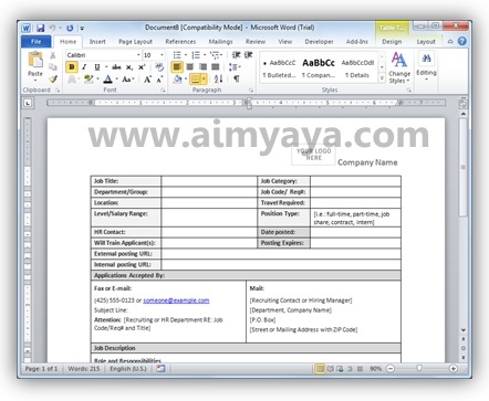 Detail Contoh Job Description Sederhana Nomer 40