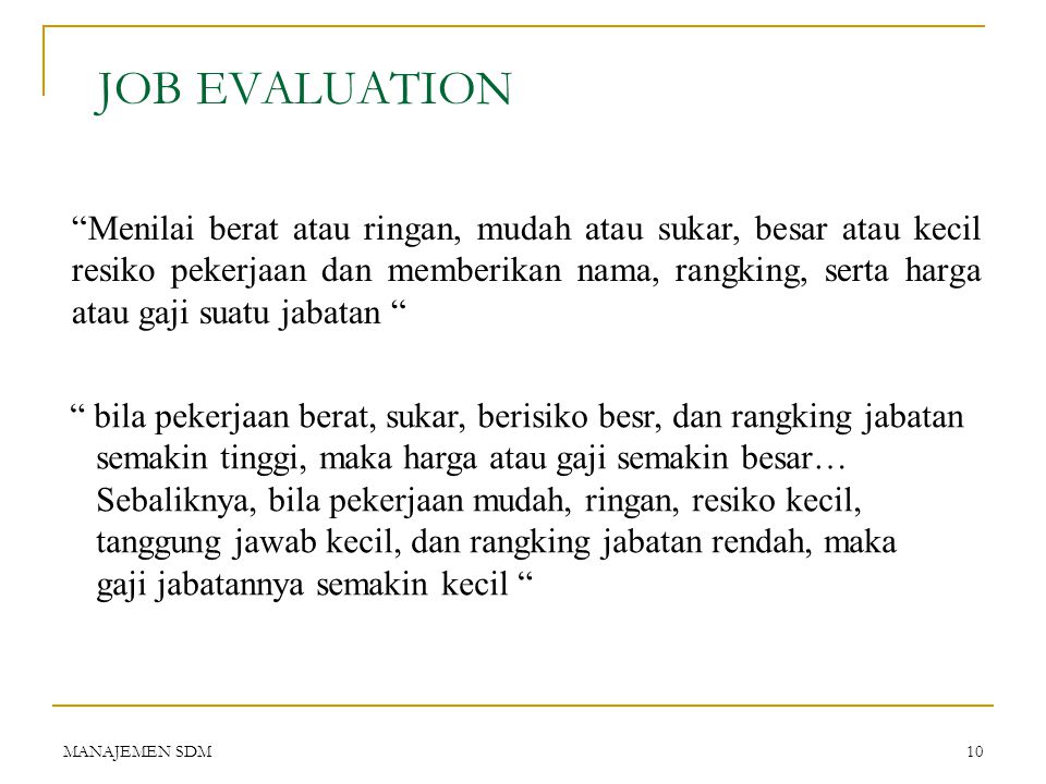 Detail Contoh Job Evaluation Nomer 24