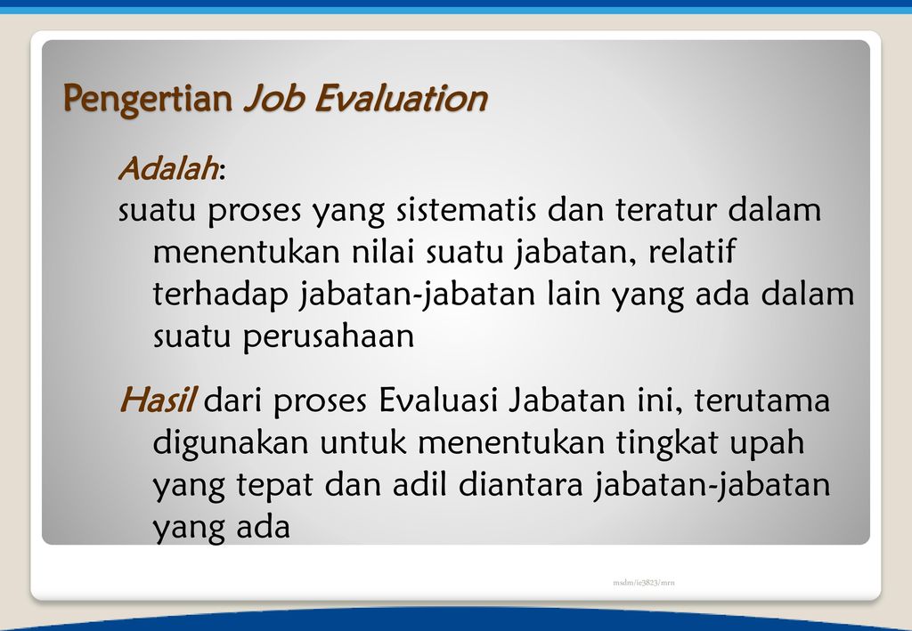 Detail Contoh Job Evaluation Nomer 28