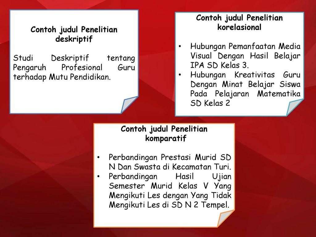 Detail Contoh Judul Penelitian Dasar Nomer 2