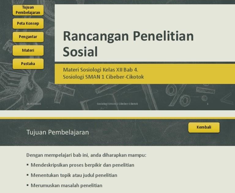 Detail Contoh Judul Penelitian Sosial Sosiologi Sma Nomer 15