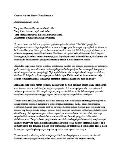 Detail Contoh Judul Pidato Nomer 34