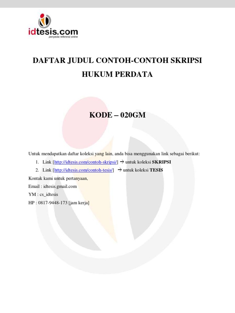 Detail Contoh Judul Skripsi Nomer 31