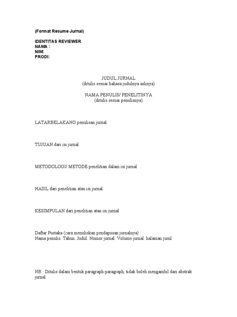 Detail Contoh Jurnal Dan Resumenya Nomer 9