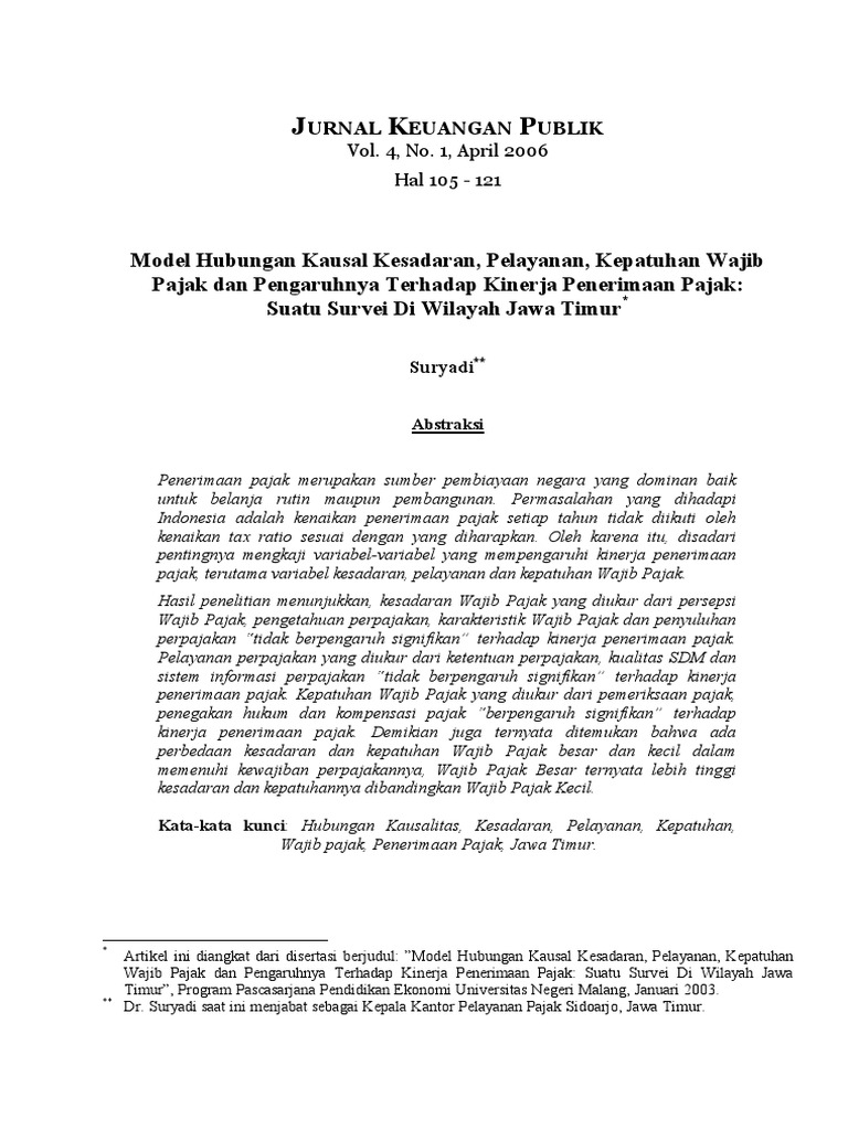 Detail Contoh Jurnal Ekonomi Nomer 4