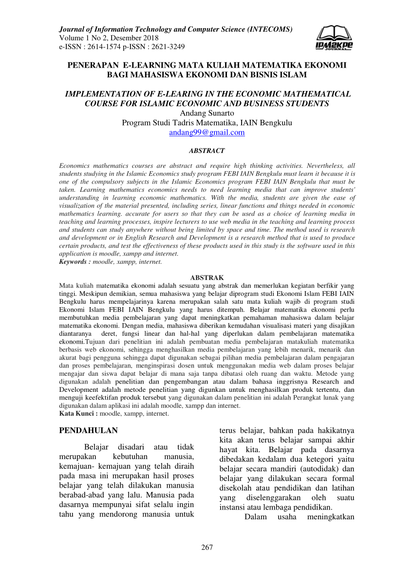 Detail Contoh Jurnal Ekonomi Nomer 31