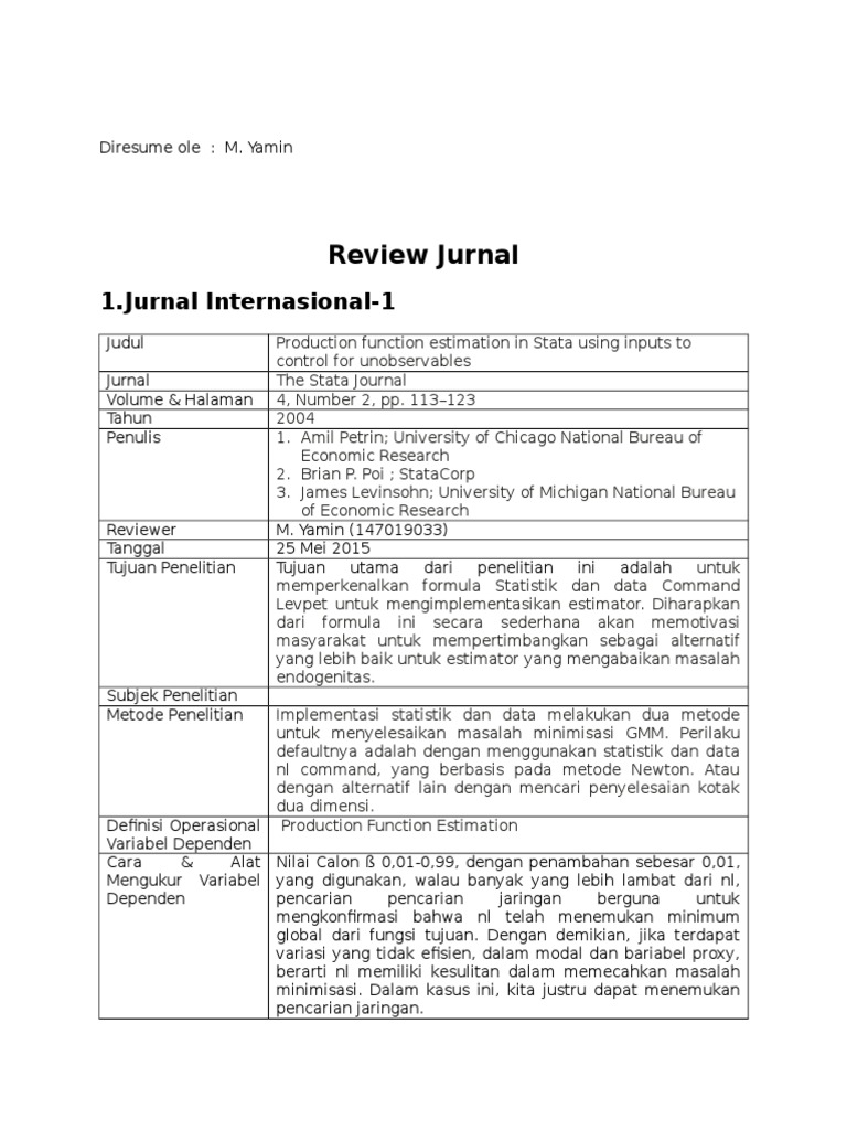 Detail Contoh Jurnal Ekonomi Nomer 7