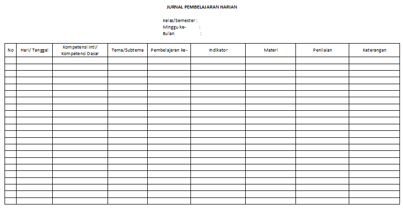 Detail Contoh Jurnal Harian Nomer 21