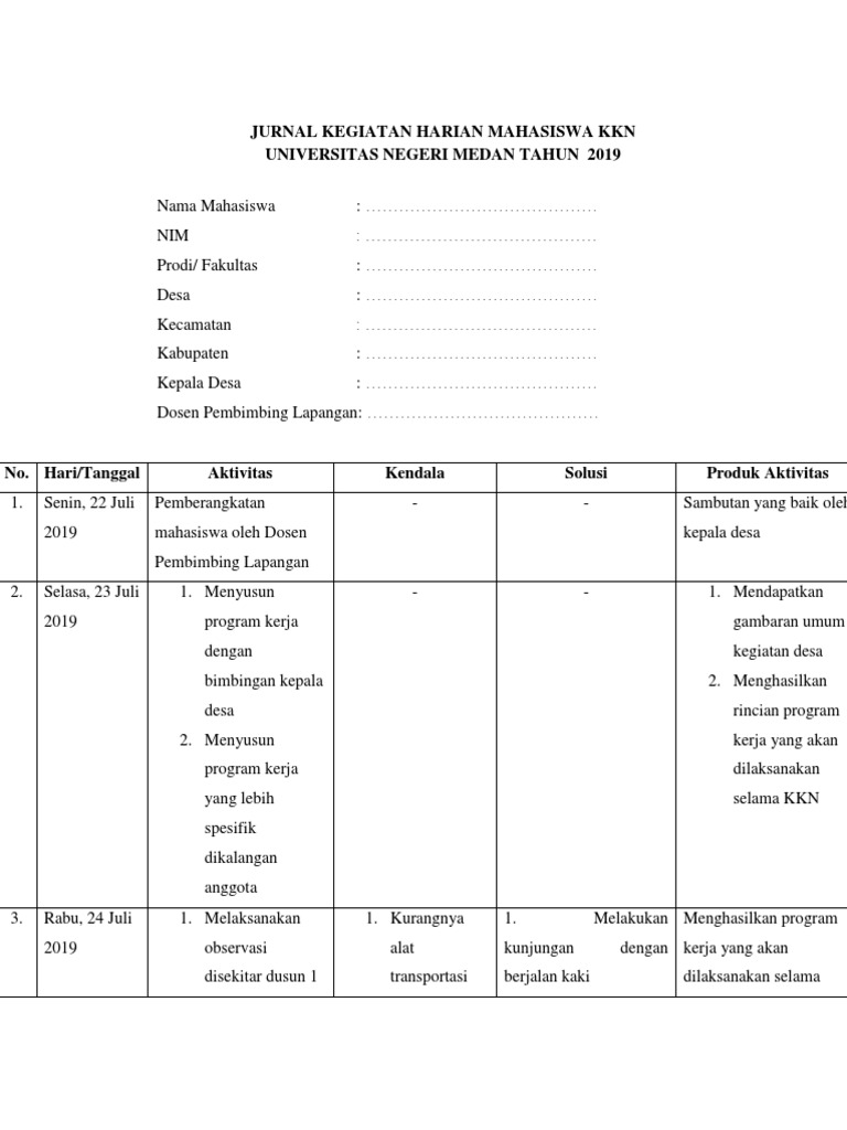 Detail Contoh Jurnal Harian Nomer 43