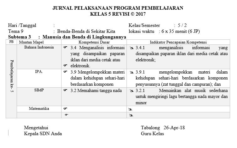 Detail Contoh Jurnal Harian Nomer 45