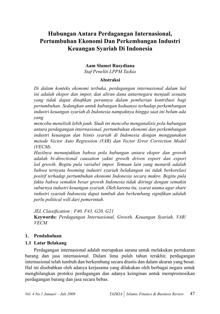 Detail Contoh Jurnal Internasional Ekonomi Nomer 44