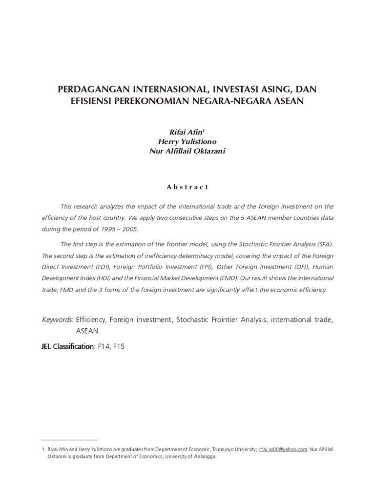 Detail Contoh Jurnal Internasional Ekonomi Nomer 9