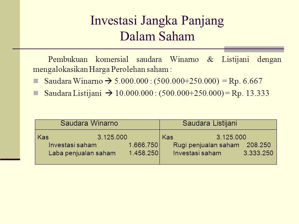 Detail Contoh Jurnal Investasi Saham Nomer 17