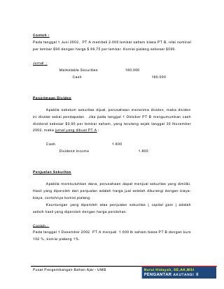 Detail Contoh Jurnal Investasi Saham Nomer 18