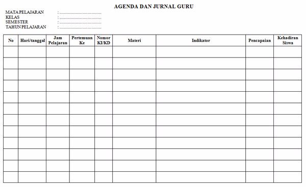 Detail Contoh Jurnal Kegiatan Nomer 45