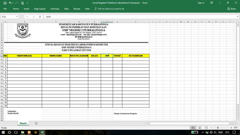 Detail Contoh Jurnal Kegiatan Nomer 53