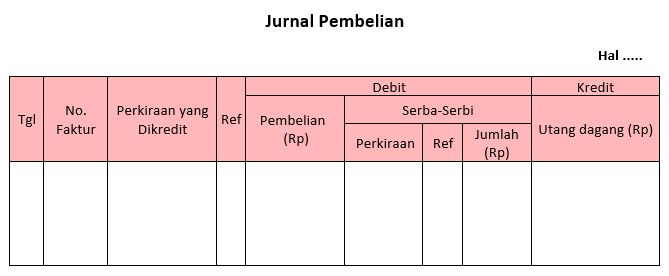 Detail Contoh Jurnal Khusus Pembelian Nomer 26