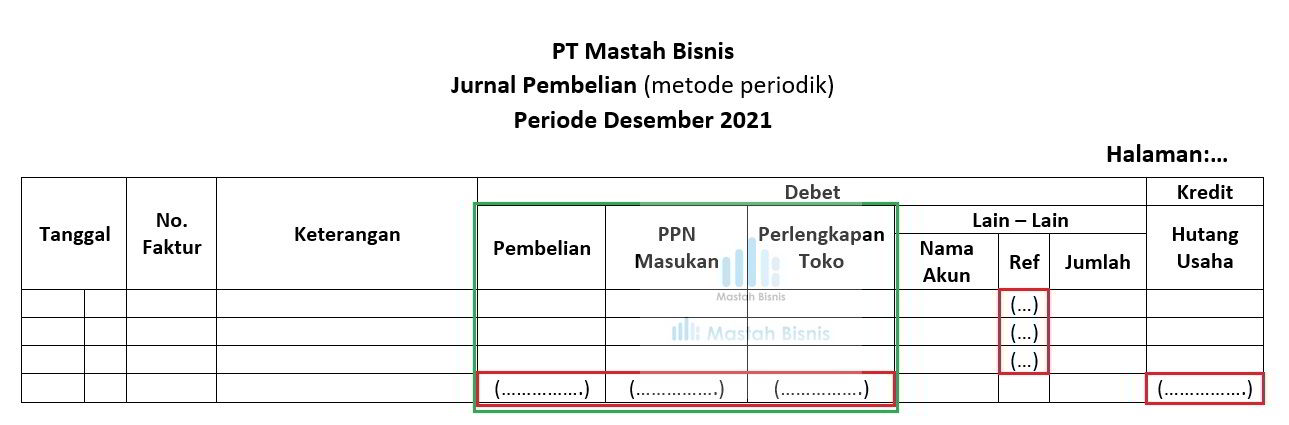 Detail Contoh Jurnal Khusus Pembelian Nomer 37