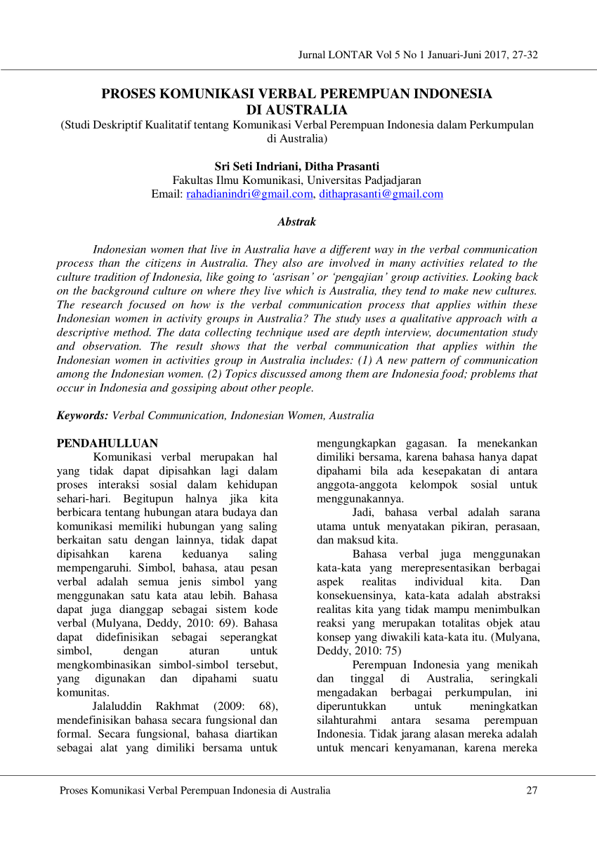 Detail Contoh Jurnal Komunikasi Nomer 18