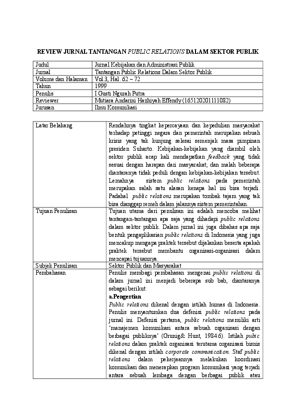 Detail Contoh Jurnal Komunikasi Nomer 25