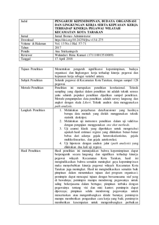 Detail Contoh Jurnal Kualitatif Nomer 22