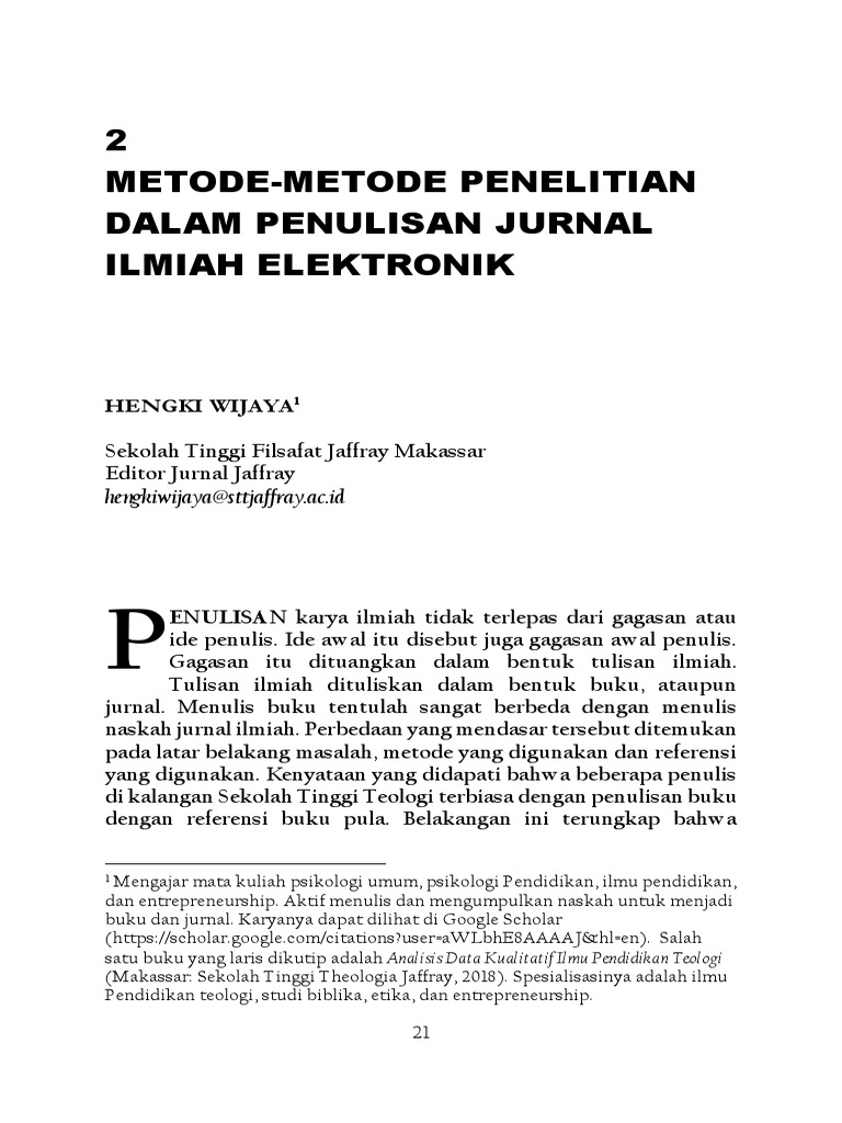 Detail Contoh Jurnal Kualitatif Nomer 28