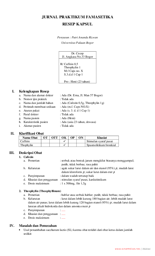 Detail Contoh Jurnal Resep Nomer 2