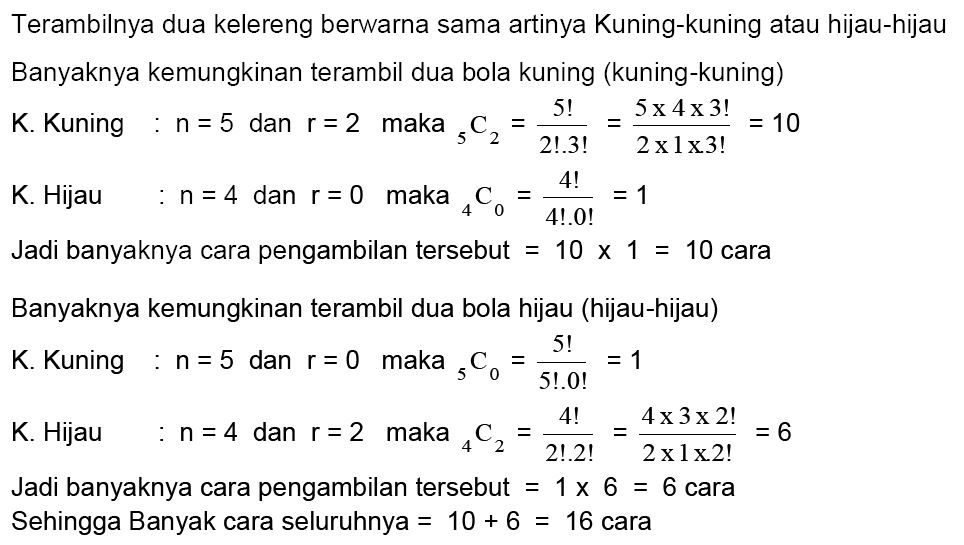 Detail Contoh Kaidah Pencacahan Nomer 11