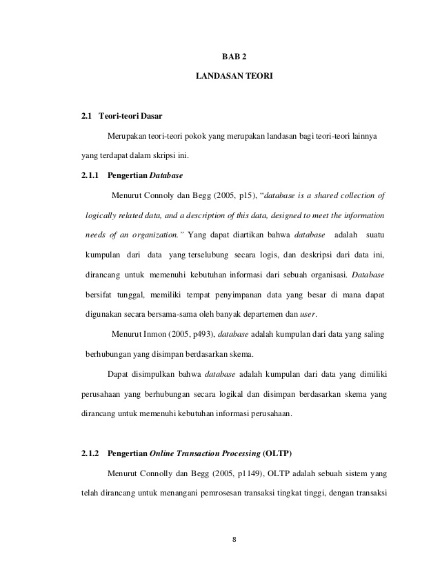 Contoh Kajian Teori Dalam Makalah - KibrisPDR