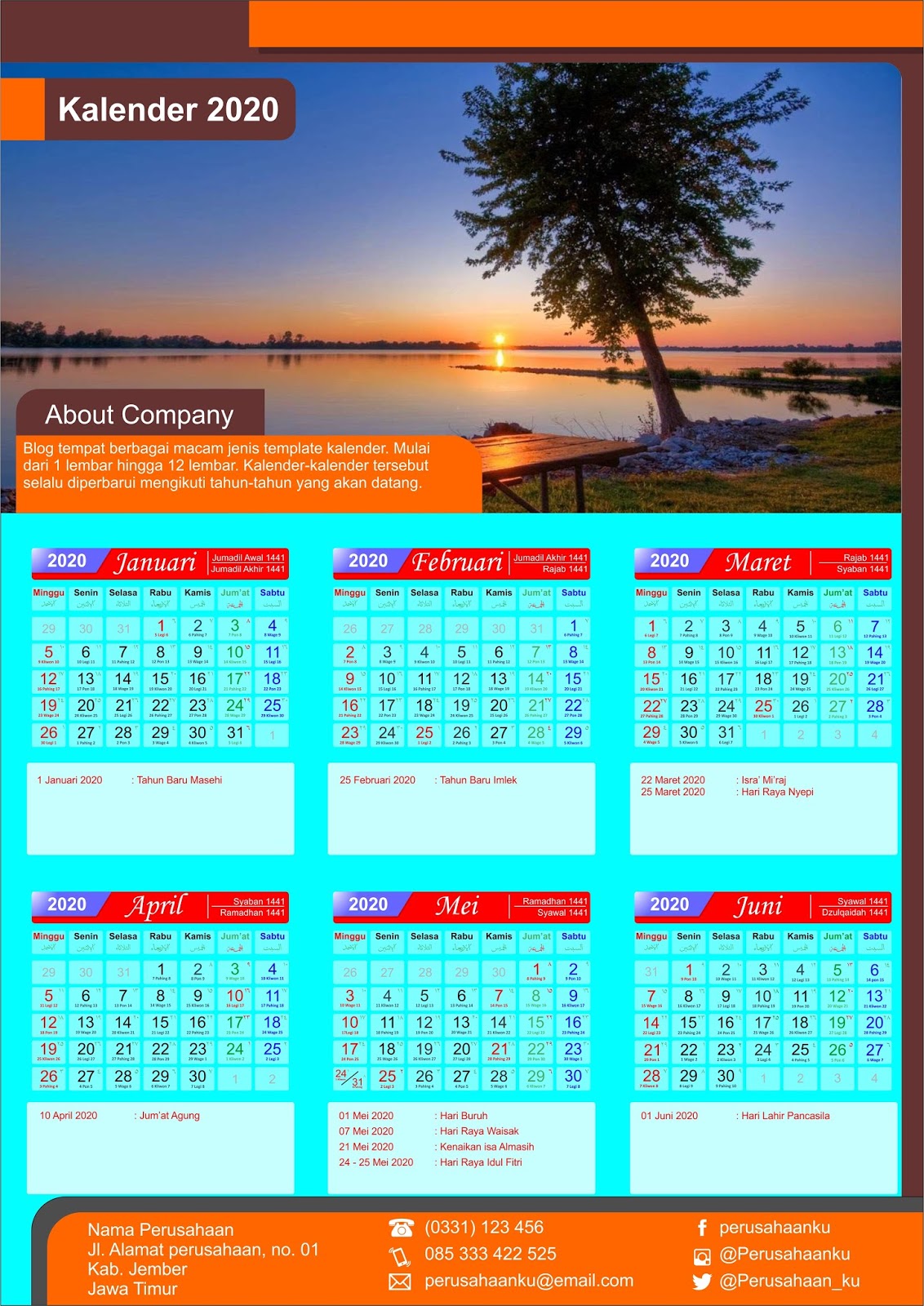 Detail Contoh Kalender 2020 Nomer 11