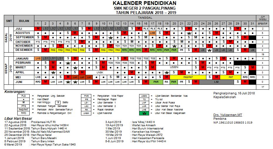 Detail Contoh Kalender Akademik Nomer 30