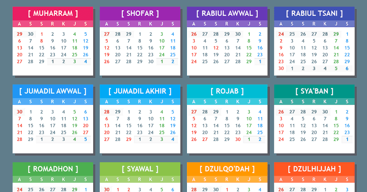 Detail Contoh Kalender Hijriyah Nomer 20