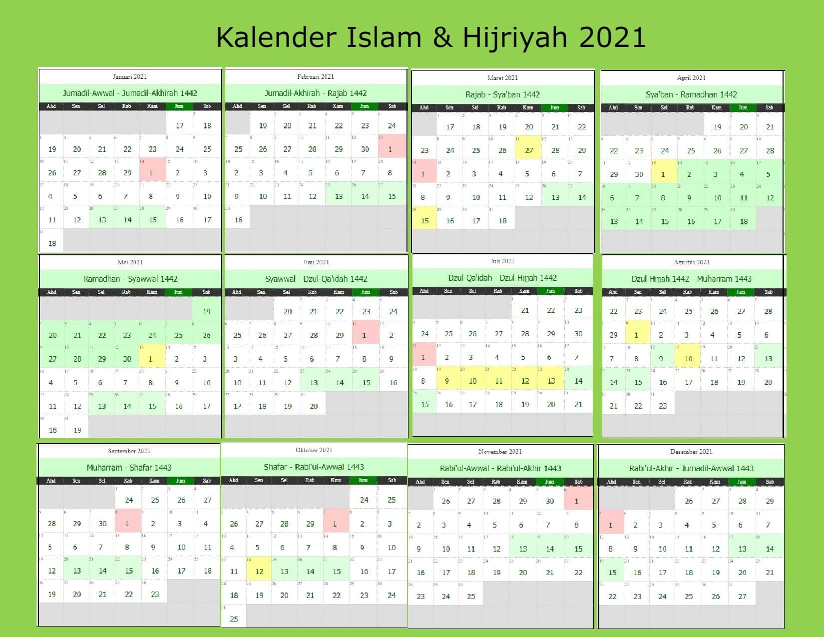 Detail Contoh Kalender Hijriyah Nomer 22