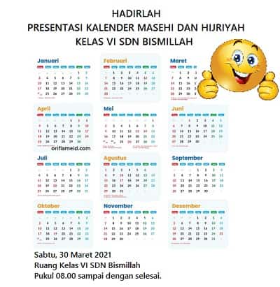 Contoh Kalender Masehi - KibrisPDR
