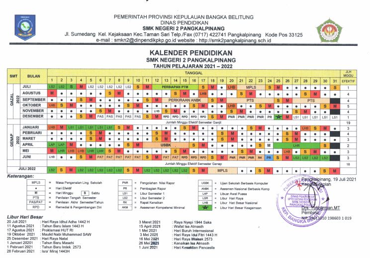 Detail Contoh Kalender Pendidikan Nomer 40