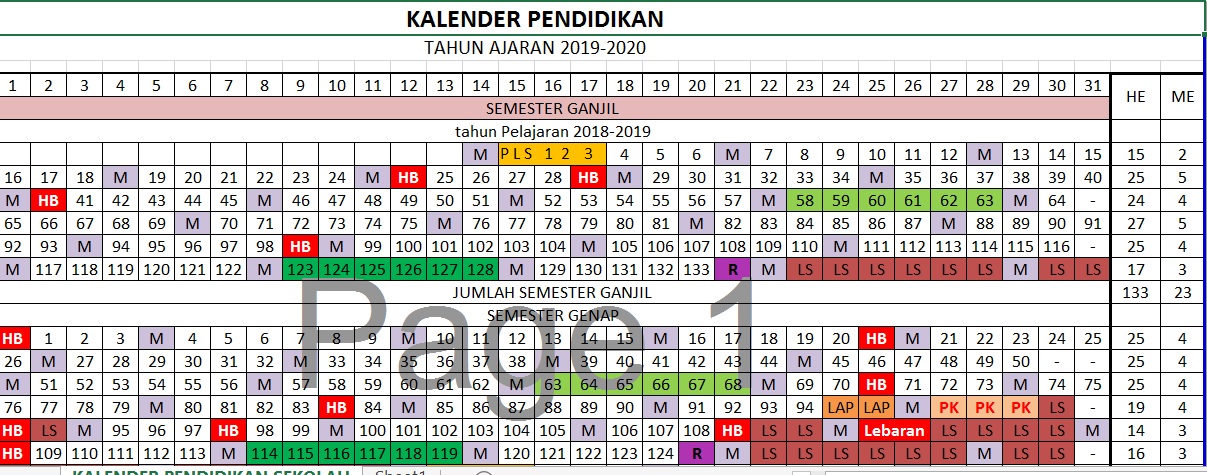 Detail Contoh Kalender Sekolah Nomer 49