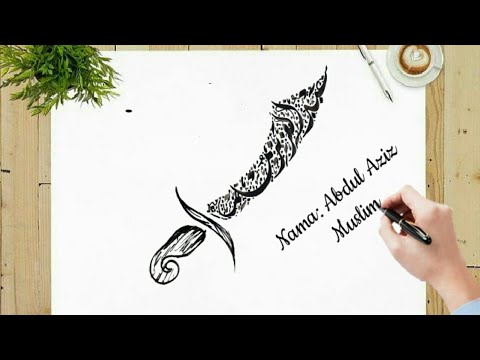 Detail Contoh Kaligrafi Nama Nomer 49