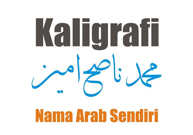 Detail Contoh Kaligrafi Nama Nomer 9