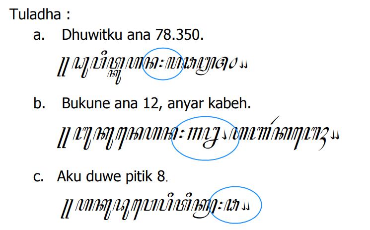 Detail Contoh Kalimat Aksara Jawa Nomer 43