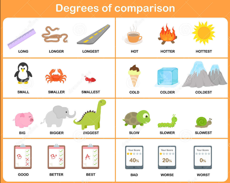 Detail Contoh Kalimat Degree Of Comparison Positive Comparative Superlative Nomer 13