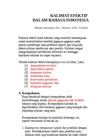 Detail Contoh Kalimat Diksi Nomer 21