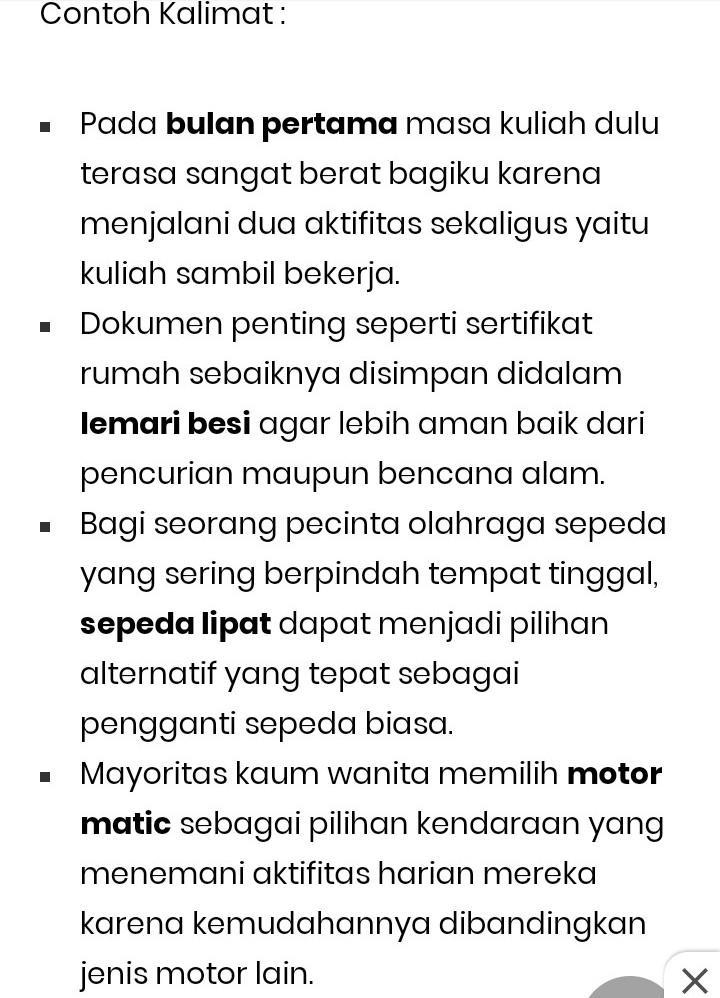 Detail Contoh Kalimat Frasa Benda Nomer 5