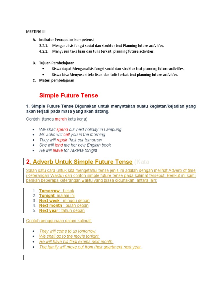 Detail Contoh Kalimat Future Plan Nomer 30