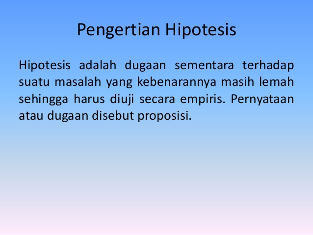 Detail Contoh Kalimat Hipotesis Nomer 30