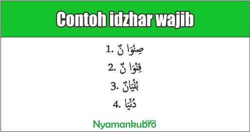 Detail Contoh Kalimat Izhar Nomer 24